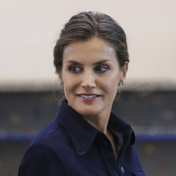 Le roi Felipe VI et la reine Letizia d'espagne inaugurent le salon "Salamaq'18" à Salamanque en Espagne le 5 septembre 2018.