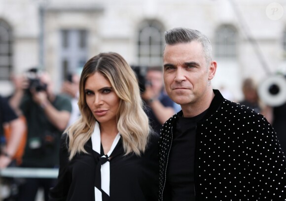 Robbie Williams et sa femme Ayda intègrent le jury de l'émission "The X Factor" à Londres, le 17 juillet 2018.