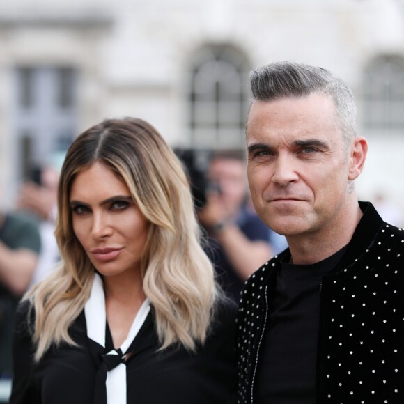 Robbie Williams et sa femme Ayda intègrent le jury de l'émission "The X Factor" à Londres, le 17 juillet 2018.