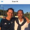 Denis Balbir avec l'entraîneur de l'OM Rudi Garcia, photo publiée sur Twitter en 2017
