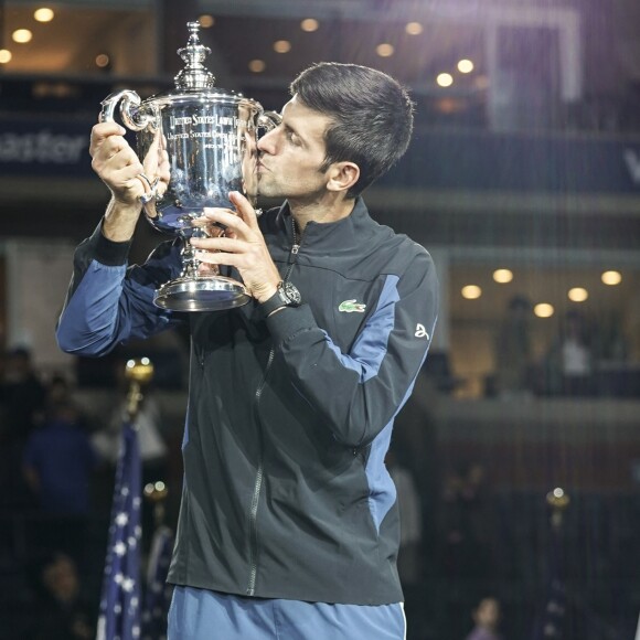 Novak Djokovic, vainqueur de l'US Open de Tennis 2018 à New York, le 9 septembre 2018.