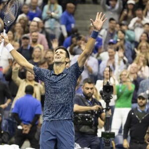 Novak Djokovic, vainqueur de l'US Open de Tennis 2018 à New York, le 9 septembre 2018.