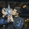 Novak Djokovic, vainqueur de l'US Open de Tennis 2018 à New York, le 9 septembre 2018.