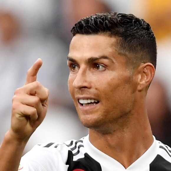 Cristiano Ronaldo lors du match de Série A, Juventus contre la Lazio à l'Allianz Stadium à Turin, la Juventus remporte le macth 2 à 0, à Turin, le 25 août 2018.