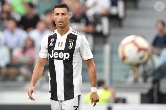 Cristiano Ronaldo lors du match de Série A, Juventus contre la Lazio à l'Allianz Stadium à Turin, la Juventus remporte le macth 2 à 0, à Turin, le 25 août 2018.