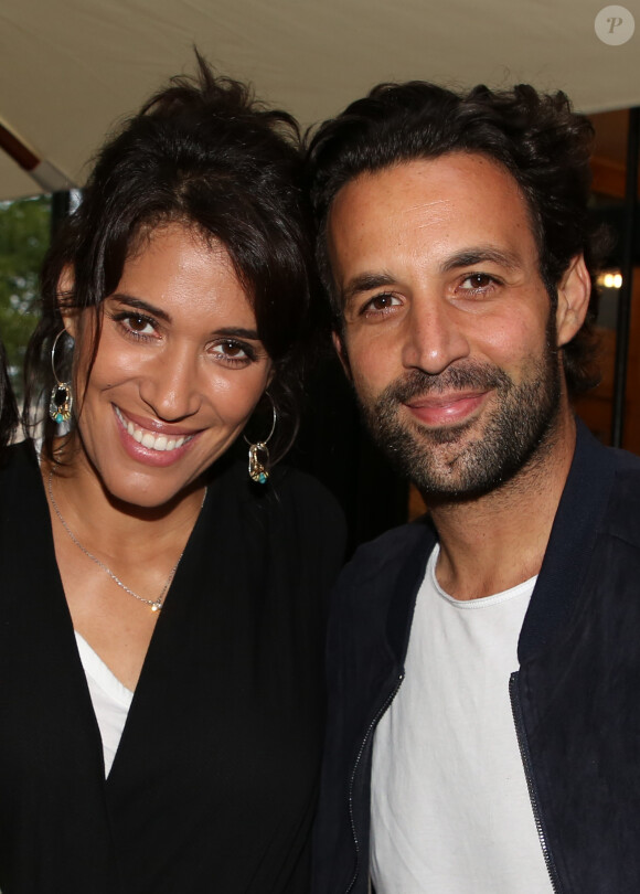 Exclusif - Laurie Cholewa et Greg Levy - Inauguration du restaurant "Gabylou Notre-Dame" à Paris le 12 juin 2018. © Denis Guignebourg / Bestimage