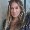Sarah Jessica Parker lors de l'inauguration de sa cabine sur les planches lors du 44ème festival du film américain de Deauville le 7 septembre 2018. © Denis Guignebourg