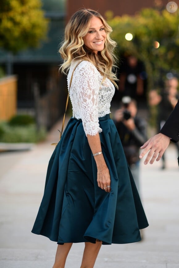 Sarah Jessica Parker - Arrivées au défilé de mode "Intimissimi" à Vérone. Le 5 septembre 2018.