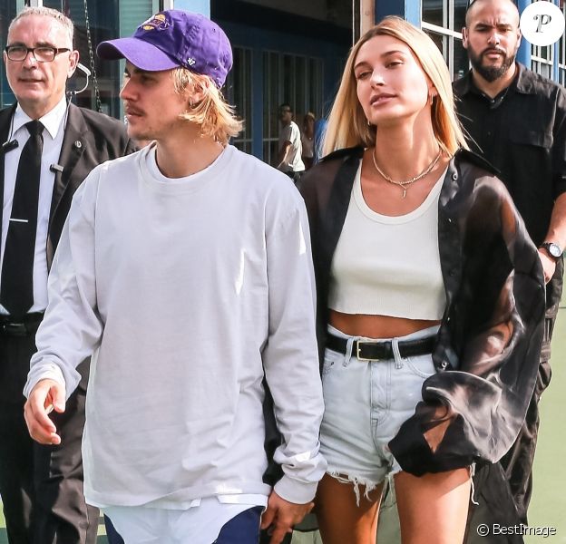 Justin Bieber et sa fiancée Hailey Baldwin se rendent au défilé John Elliot Fashion lors de la Fashion Week de New York City, New York, Etats-Unis, le 6 septembre 2018.