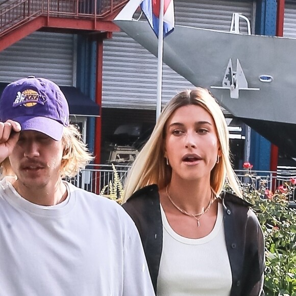 Justin Bieber et sa fiancée Hailey Baldwin se rendent au défilé John Elliot Fashion lors de la Fashion Week de New York City, New York, Etats-Unis, le 6 septembre 2018.