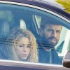 Exclusif - Shakira et son mari Gerard Piqué dans leur voiture à Barcelone, le 6 juin 2018.