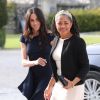 Meghan Markle et sa mère Doria Ragland à l'hôtel Cliveden House près de Windsor le 18 mai 2018, à la veille du mariage de Meghan avec le prince Harry.