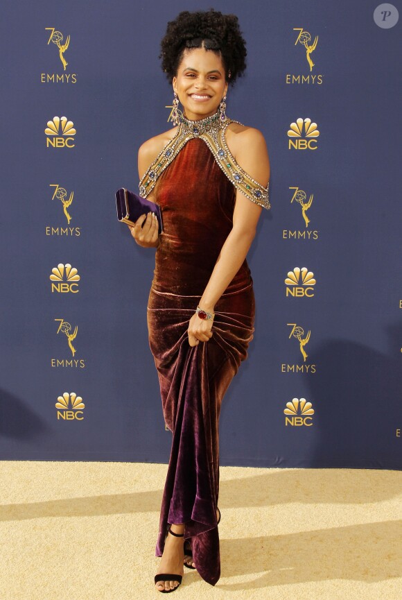 Zazie Beetz au 70ème Primetime Emmy Awards au théâtre Microsoft à Los Angeles le 17 septembre 2018.