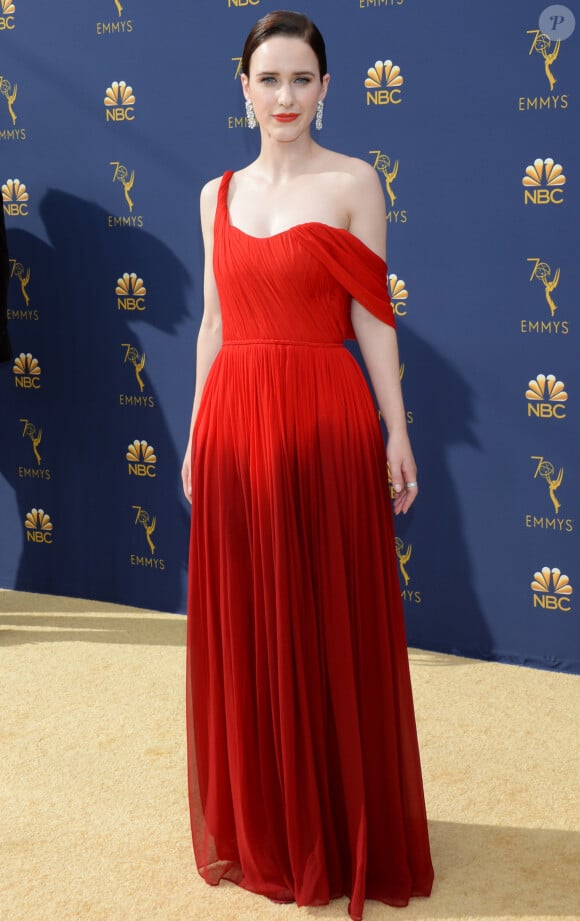 Rachel Brosnahan au 70ème Primetime Emmy Awards au théâtre Microsoft à Los Angeles, le 17 septembre 2018.