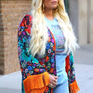 Jessica Simpson à été aperçue dans les rues de New York, le 2 aout 2018.