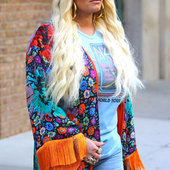 Jessica Simpson à été aperçue dans les rues de New York, le 2 aout 2018.