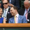 Lady Gabriella Windsor et son frère Lord Frederick Windsor à Wimbledon le 4 juillet 2018.