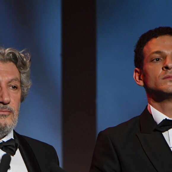 Exclusif - Alain Chabat et Vincent Dedienne (sketch "Le prix littéraire") - Enregistrement de l'émission "On refait les grands duos d'humour" au Théâtre de Paris, le 29 mai 2018. Diffusion sur France 3 le 21 septembre à 21 © Romuald Meigneux-Pierre Pérusseau / Bestimage