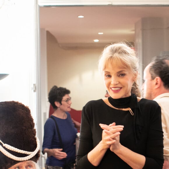 Exclusif - Pierre Richard et Arielle Dombasle - Backstage de l'enregistrement de l'émission "On refait les grands duos d'humour" au Théâtre de Paris, le 29 mai 2018. Diffusion sur France 3 le 21 septembre à 21 © Romuald Meigneux-Pierre Pérusseau / Bestimage