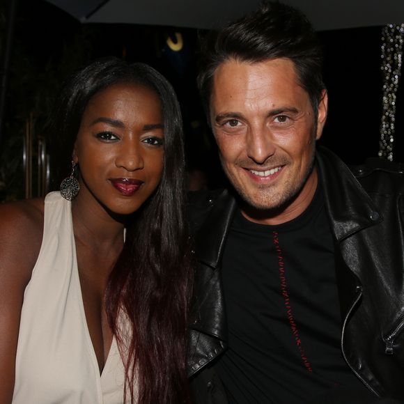 Exclusif - Vincent Cerutti et sa fiancée Hapsatou Sy lors de la soirée "Sandra and Co" pendant le 70 ème Festival International du film de Cannes, France, le 26 mai 2017. © Denis Guignebourg/Bestimage