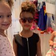 Mykal-Michelle Harris - Exclusif - Kim Kardashian et sa fille North West lors du LOL Kids Fashion Show à Los Angeles le 22 septembre 2018.