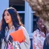 Exclusif - Kim Kardashian accompagne sa fille North West à un défilé à Pacific Palisades le 22 septembre 2018.