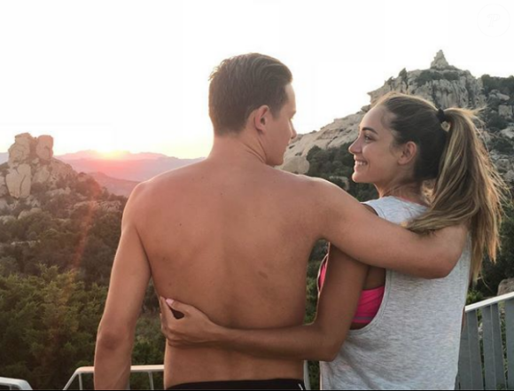 Florian Thauvin et sa compagne Charlotte Pirroni, photo Instagram du 17 août 2018, pour l'anniversaire de la Miss.