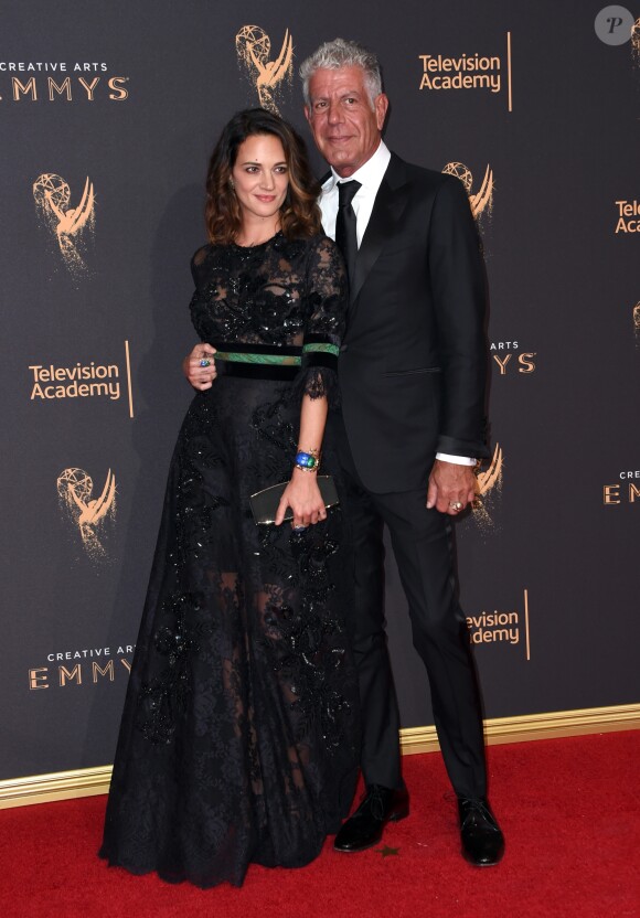 Anthony Bourdain et Asia Argento - "Creative Arts Emmy awards" à Los Angeles le 9 septembre 2017. © Chris Delmas / Bestimage