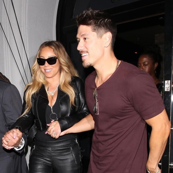 Mariah Carey et son compagnon Bryan Tanaka sont allés dîner au restaurant Craig à West Hollywood le 23 Septembre 2018.