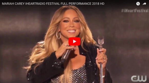 Mariah Carey, star du iHeartRadio Music Festival à Las Vegas, le 21 septembre 2018. 