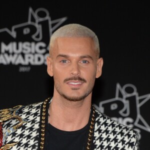 Le chanteur français M. Pokora (Matt Pokora) et sa compagne la chanteuse américaine Christina Milian - 19ème édition des NRJ Music Awards à Cannes le 4 novembre 2017. © Rachid Bellak/Bestimage