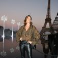 Cindy Crawford - People au défilé de mode "Saint-Laurent" PAP printemps-été 2019 au Trocadero devant la Tour Eiffel à Paris le 25 septembre 2018 © Denis Guignebourg/Bestimage