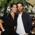 Exclusif - Laurie Cholewa et Greg Levy - Inauguration du restaurant "Gabylou Notre-Dame" à Paris le 12 juin 2018. © Denis Guignebourg / Bestimage