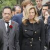 Jean-Luc Romero, Valérie Trierweiler - Obsèques de Christophe Michel (mari de JL Romero) au crématorium du cimetière du Père Lachaise à Paris le 6 juin 2018.