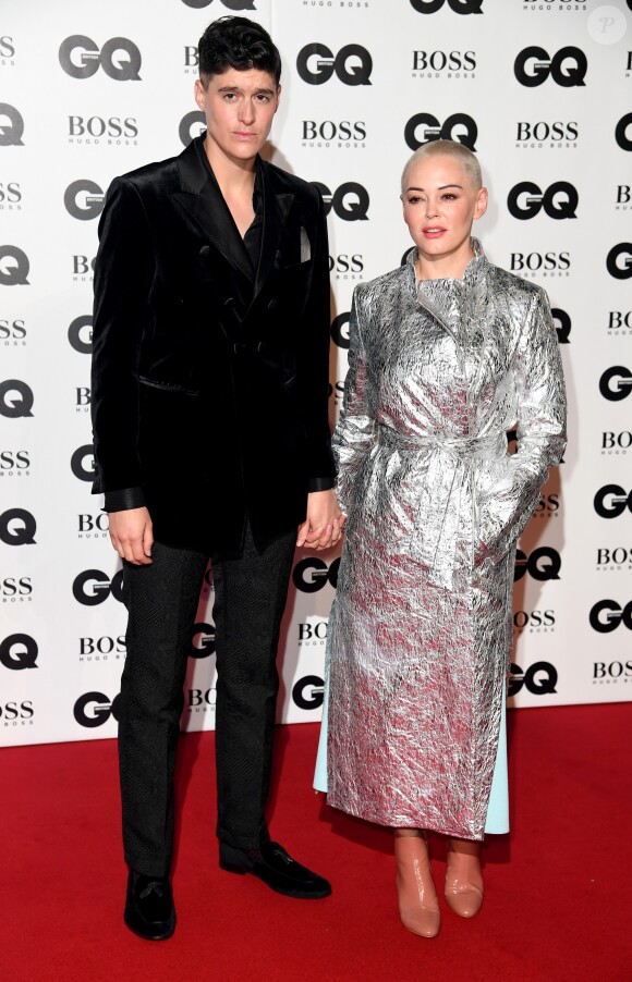 Rose McGowan et Rain Dove aux GQ Men of the Year Awards 2018 à Londres, le 5 septembre 208.
