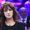 Asia Argento sur le plateau de "Non è l'Arena" sur la chaîne italienne LA7, dimanche 30 septembre 2018 à Rome.