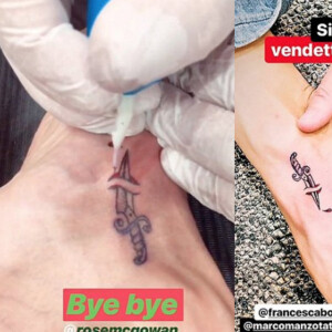 Le nouveau tatouage vengeur d'Asia Argento, dévoilé en story sur son compte Instagram, septembre 2018.
