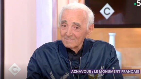 Charles Aznavour invité dans "C à vous" le vendredi 28 septembre 2018 - France 5