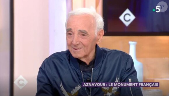 Charles Aznavour invité de "C à vous" le vendredi 28 septembre 2018 - France 5