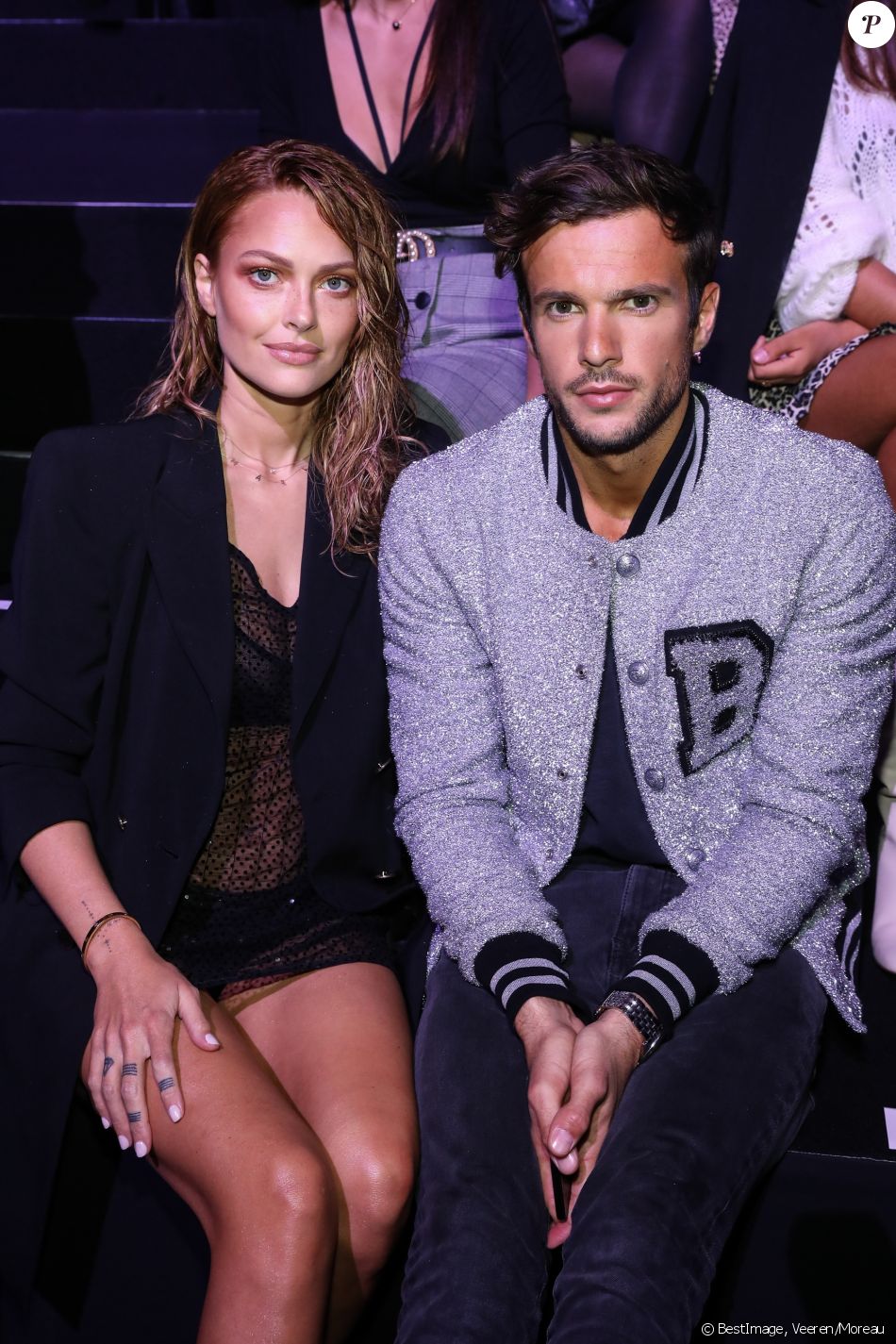 Caroline Receveur et son compagnon Hugo Philip - People lors du Etam