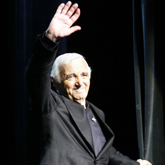Charles Aznavour au palais des Congrès à Paris en 2007.