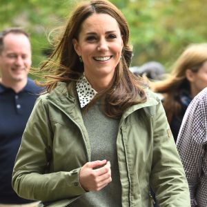 Kate Middleton au Sayers Croft Forest School and Wildlife Garden, Paddington Recreation Ground, Londres, le 2 octobre 2018.