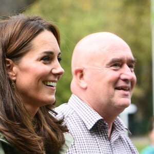 Kate Middleton au Sayers Croft Forest School and Wildlife Garden, Paddington Recreation Ground, Londres, le 2 octobre 2018.