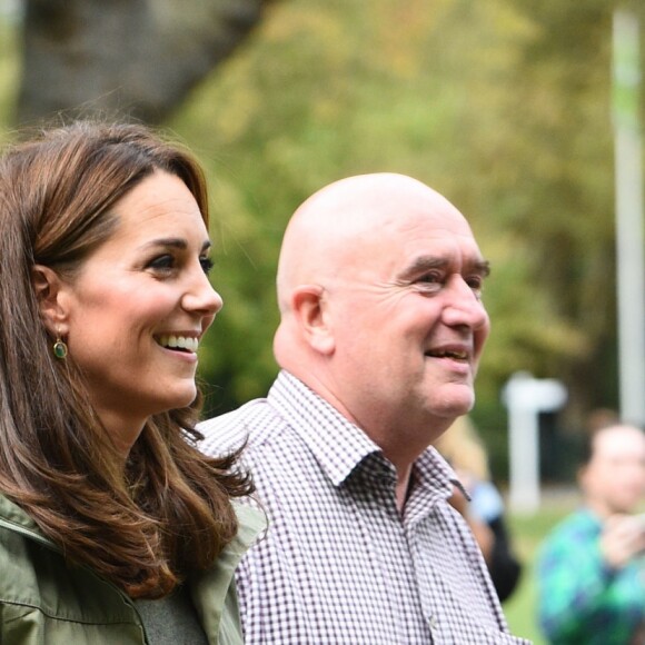Kate Middleton au Sayers Croft Forest School and Wildlife Garden, Paddington Recreation Ground, Londres, le 2 octobre 2018.