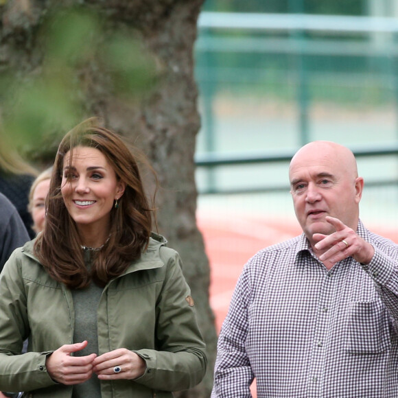 Kate Middleton au Sayers Croft Forest School and Wildlife Garden, Paddington Recreation Ground, Londres, le 2 octobre 2018.