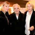 Charles Aznavour avec sa femme Ulla et sa fille Katia