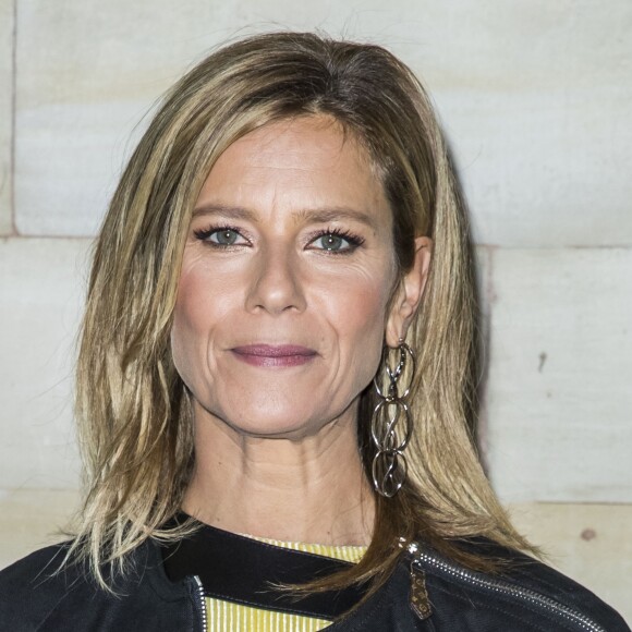 Marina Fois au photocall du défilé Louis Vuitton PAP femme printemps / été 2019 au Louvre à Paris le 2 octobre 2018 © Olivier Borde / Bestimage