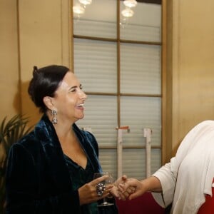 Exclusif - Nathalie Garçon, Marianne James - Nathalie Garçon fête ses "60 ans et alors!" dans sa boutique à la Galerie Vivienne à Paris le 29 septembre 2018. © Marc Ausset-Lacroix/Bestimage