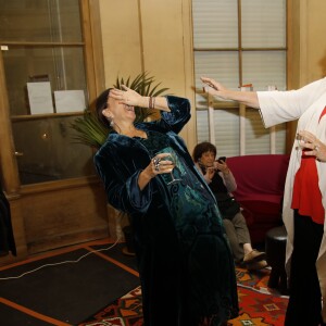 Exclusif - Nathalie Garçon, Marianne James - Nathalie Garçon fête ses "60 ans et alors!" dans sa boutique à la Galerie Vivienne à Paris le 29 septembre 2018. © Marc Ausset-Lacroix/Bestimage