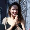 Exclusif - Angelina Jolie très souriante lors du Festival du Film du Cambodge à Long Beach, le 15 septembre 2018